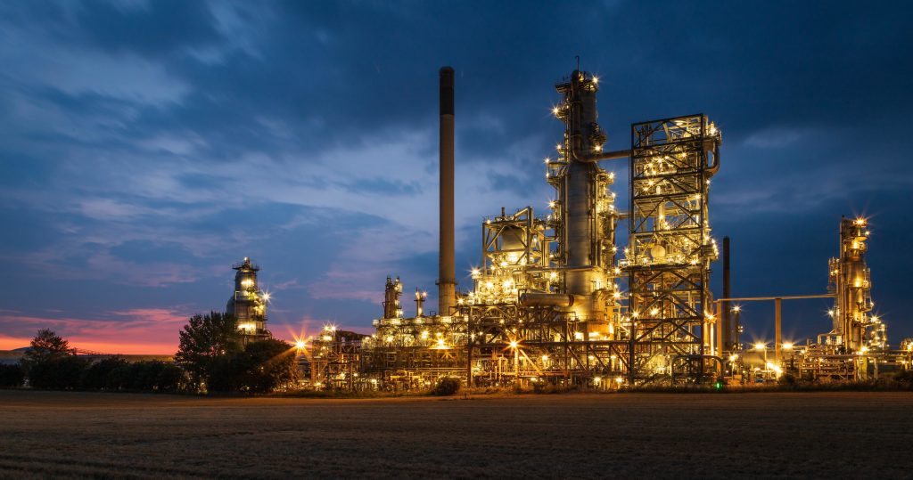 A photo that contains Petrochemical industries